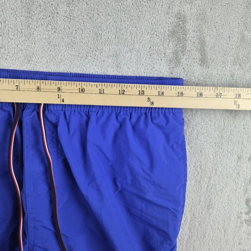 Tommy Hilfiger Swim Trunks Mens Medium Blue Drawstring‎ Mesh Lined Beach NWOT